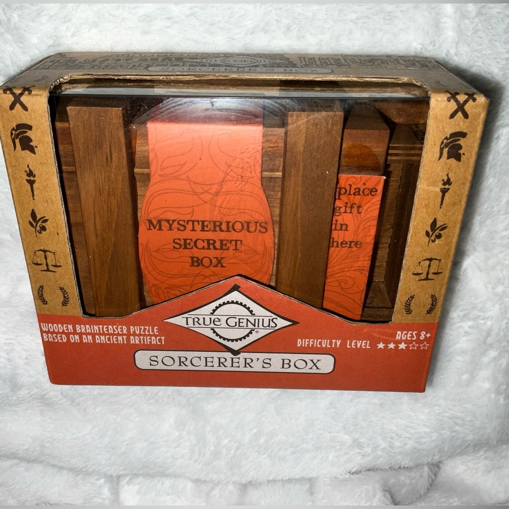 Project Genius Sorcerer's Box Wooden Brainteaser Puzzle BRAND NEW